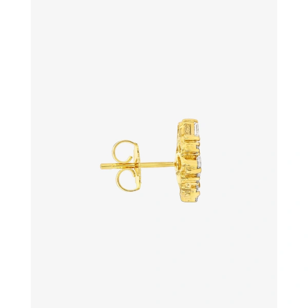 Suzanne Kalan La Fantaisie Star Diamond Studs in 18K Yellow Gold | Fine Earrings | Coveti