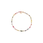 Suzanne Kalan La Fantaisie Star Dust Bracelet in 18K Rose Gold, Rainbow Sapphire | Fine Bracelets | Coveti