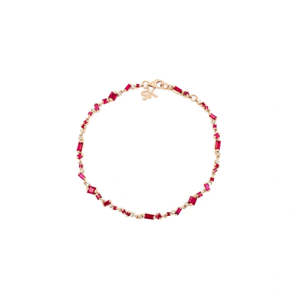 La Fantaisie Star Dust Ruby Bracelet in 18K Rose Gold