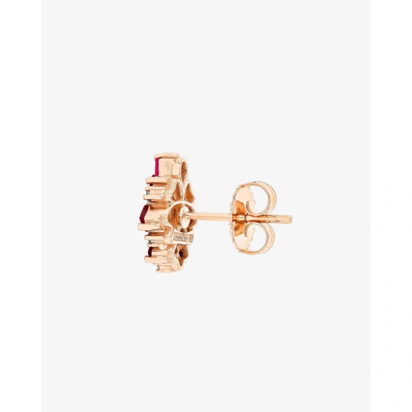 Suzanne Kalan La Fantaisie Star Ruby Studs in 18K Rose Gold | Fine Earrings | Coveti
