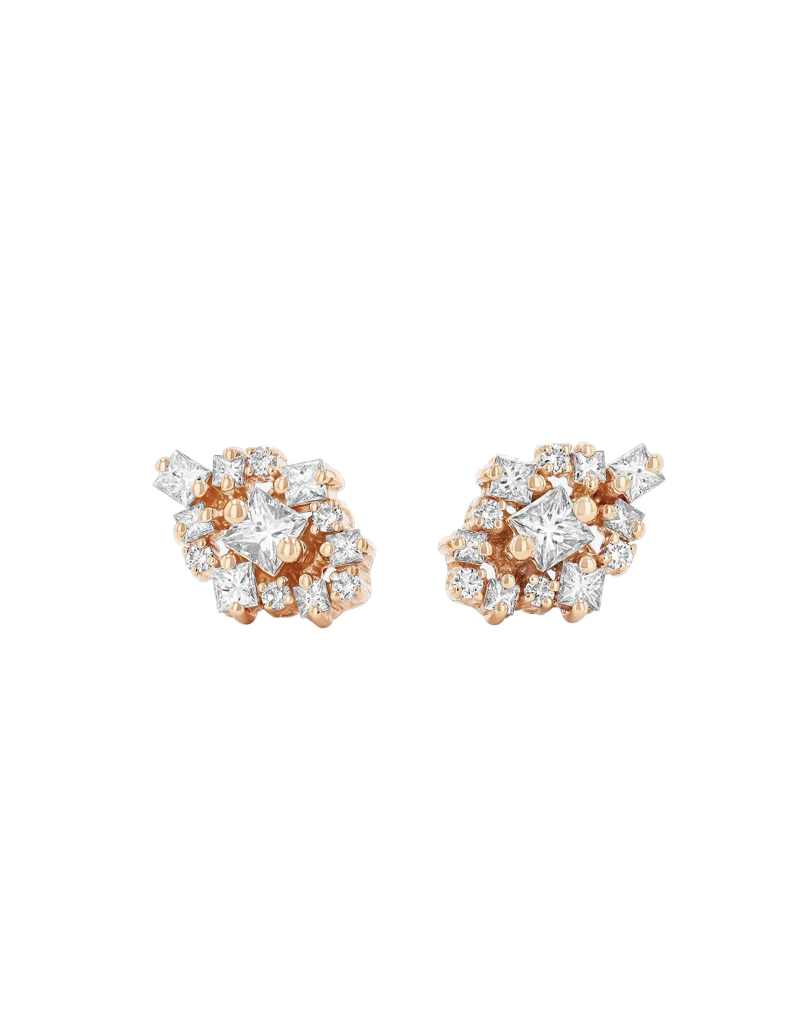 Suzanne Kalan La Fantaisie Star Studs in 18K Rose Gold Suzanne Kalan La Fantaisie Star Studs in 18K Rose Gold | Fine Earrings | Coveti