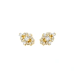 Suzanne Kalan La Fantaisie Star Studs in 18K Yellow Gold | Fine Earrings | Coveti