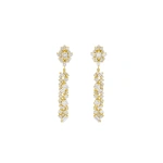 Suzanne Kalan La Fantaisie Sunbeam Drop Earrings in 18K Yellow Gold | Fine Earrings | Coveti