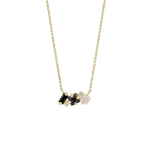 Suzanne Kalan Nadima Black Ombre Mini Bar Pendant in 14K Yellow Gold | Fine Necklaces | Coveti