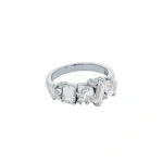 Suzanne Kalan Nadima Blend Ring in 14K White Gold, White Topaz | Fine Rings | Coveti