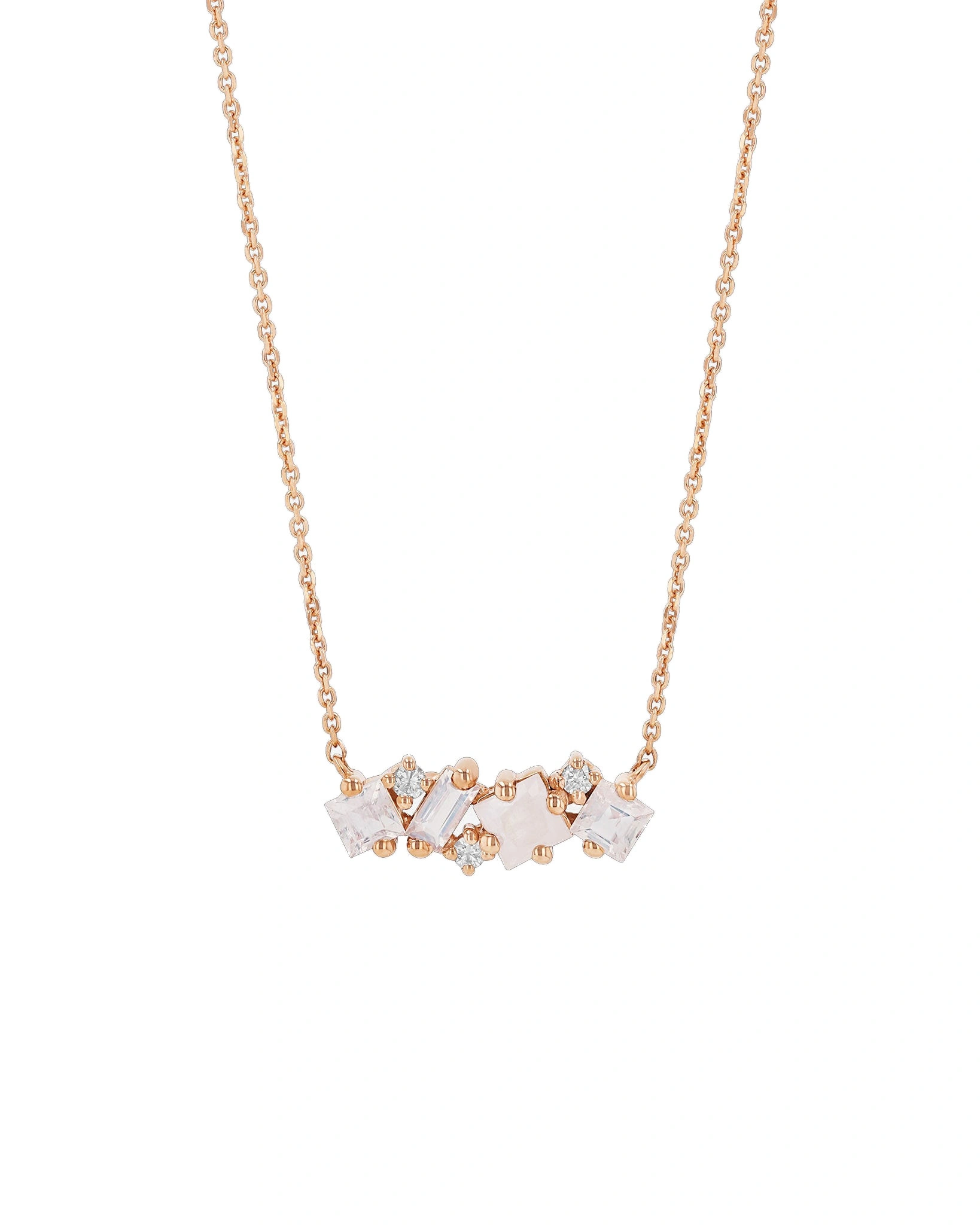 Suzanne Kalan Nadima Rainbow Moonstone Midi Bar Pendant in 14K Yellow Gold Suzanne Kalan Nadima Rainbow Moonstone Midi Bar Pendant in 14K Yellow Gold | Fine Necklaces | Coveti