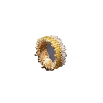 Suzanne Kalan One of a Kind Double Stack Yellow Sapphire Eternity Band in 18K Yellow Gold | Fine Rings | Coveti