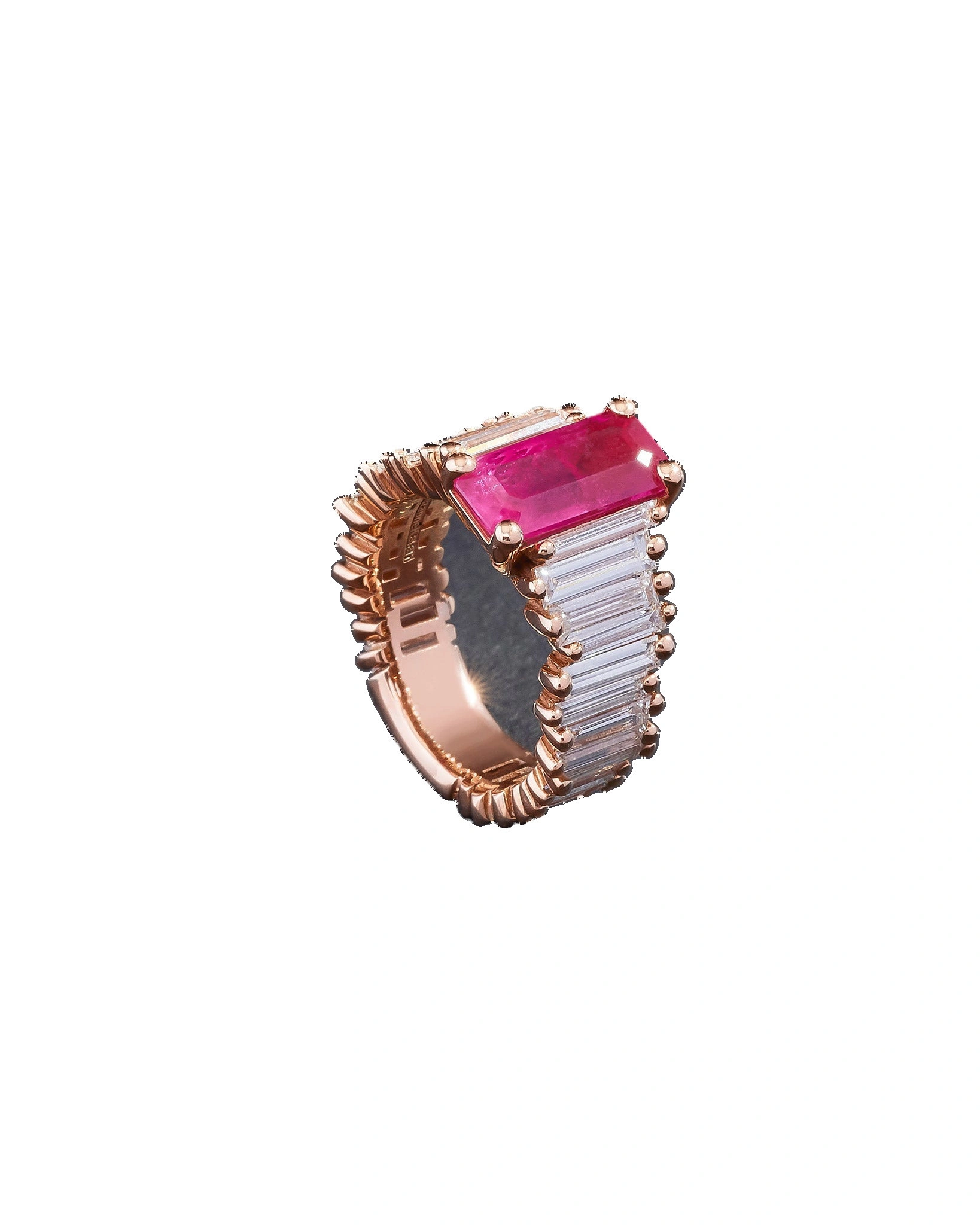 Suzanne Kalan One of a Kind Ruby Sunset Ring in 18K Rose Gold Suzanne Kalan One of a Kind Ruby Sunset Ring in 18K Rose Gold | Fine Rings | Coveti