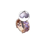 Suzanne Kalan One of a Kind Tahitian Pearl Ring with Purple Sapphires & Diamonds in 18K Rose Gold | Fine Rings | Coveti