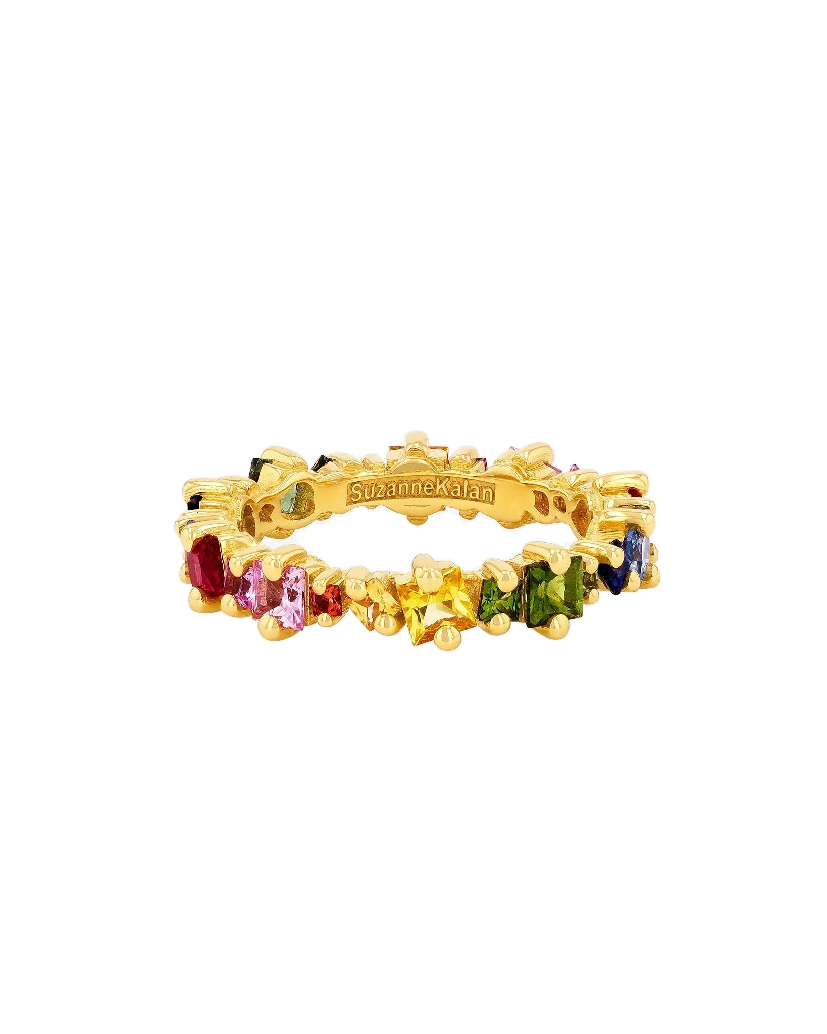 Suzanne Kalan Princess Anna Eternity Band in 18K Yellow Gold, Rainbow Sapphire Suzanne Kalan Princess Anna Eternity Band in 18K Yellow Gold, Rainbow Sapphire | Fine Rings | Coveti
