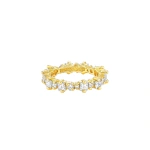 Suzanne Kalan Princess Anna Eternity Band in 18K Yellow Gold | Fine Rings | Coveti