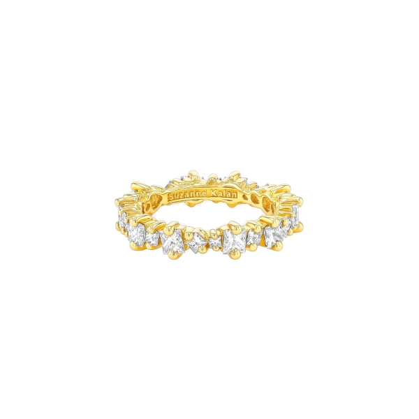 Princess Anna Eternity Band in 18K Yellow Gold