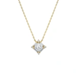 Suzanne Kalan Princess Midi Diamond Pendant in 18K Yellow Gold | Fine Necklaces | Coveti