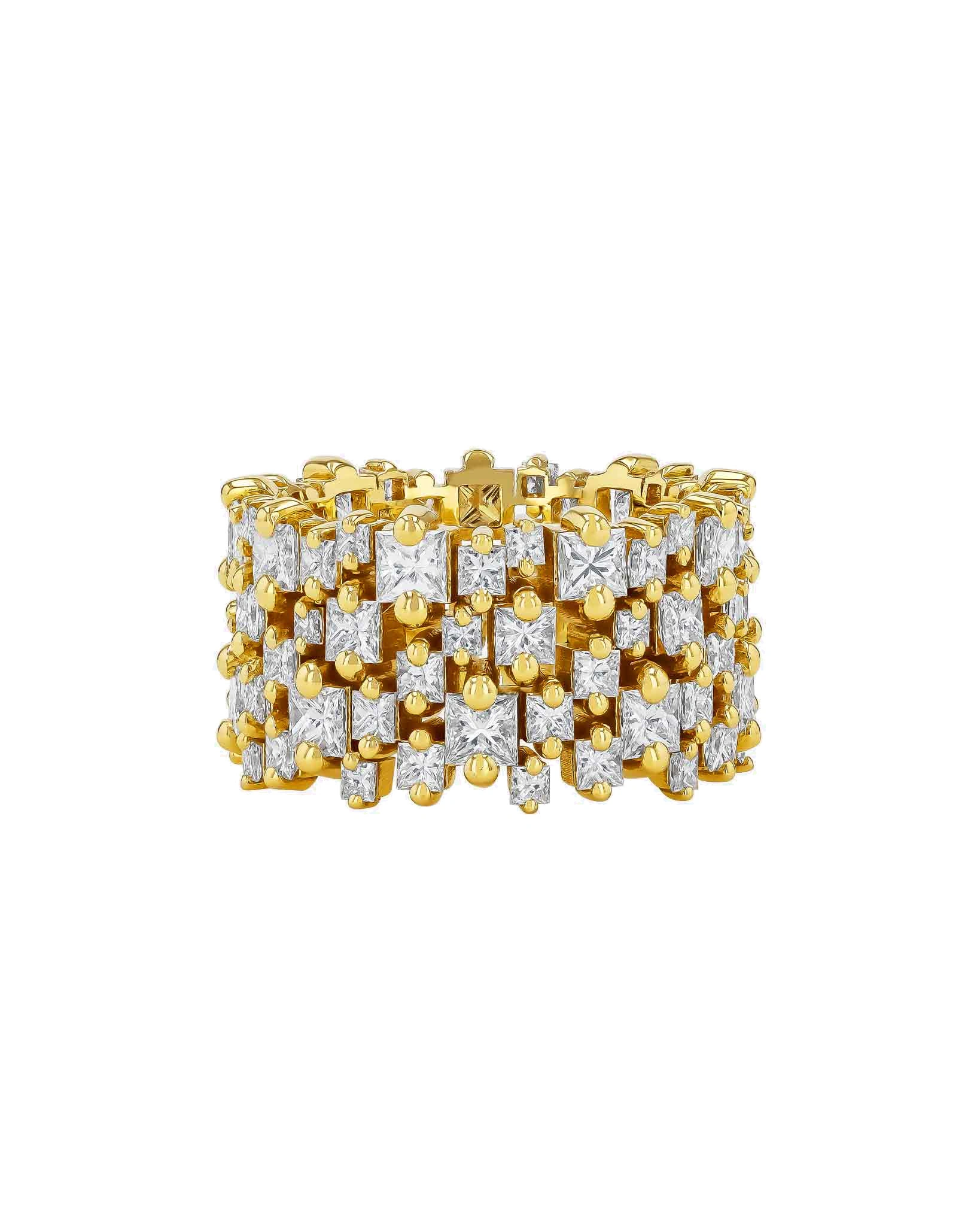 Suzanne Kalan Princess Milli Stacker Diamond Eternity Band in 18K Yellow Gold Suzanne Kalan Princess Milli Stacker Diamond Eternity Band in 18K Yellow Gold | Fine Rings | Coveti