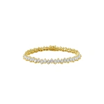Suzanne Kalan Princess Milli Tennis Bracelet in 18K Yellow Gold | Fine Bracelets | Coveti