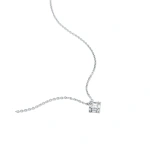 Suzanne Kalan Princess Mini Diamond Pendant in 18K White Gold | Fine Necklaces | Coveti