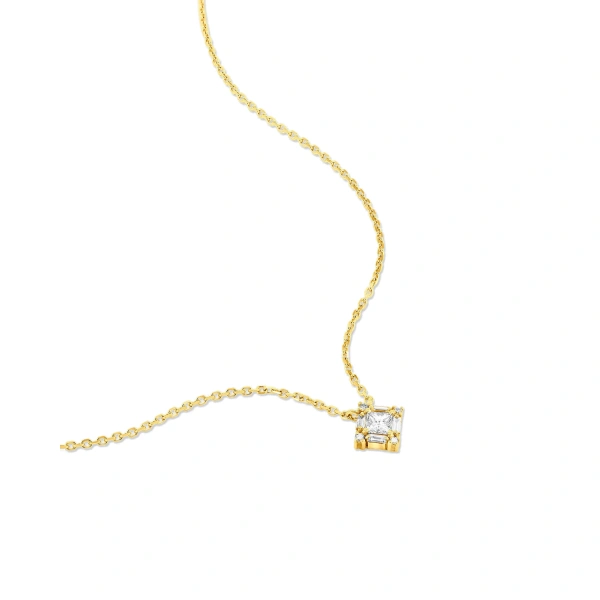 Suzanne Kalan Princess Mini Pendant in 18K Yellow Gold | Fine Necklaces | Coveti