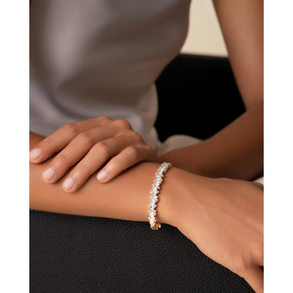 Suzanne Kalan Shimmer Audrey Diamond Bangle in 18K Rose Gold, Ref. AKB412-RGX | Fine Bracelets | Coveti