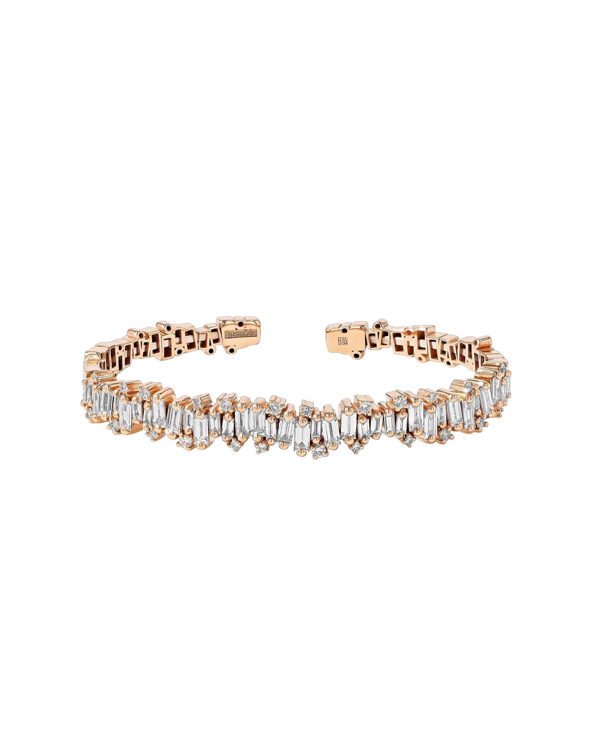 Suzanne Kalan Shimmer Audrey Diamond Bangle in 18K Rose Gold, Ref. AKB412-RGX Suzanne Kalan Shimmer Audrey Diamond Bangle in 18K Rose Gold, Ref. AKB412-RGX | Fine Bracelets | Coveti