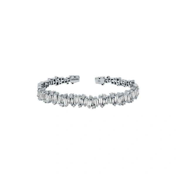 Shimmer Audrey Diamond Bangle in 18K White Gold, Ref. AKB412-WGX