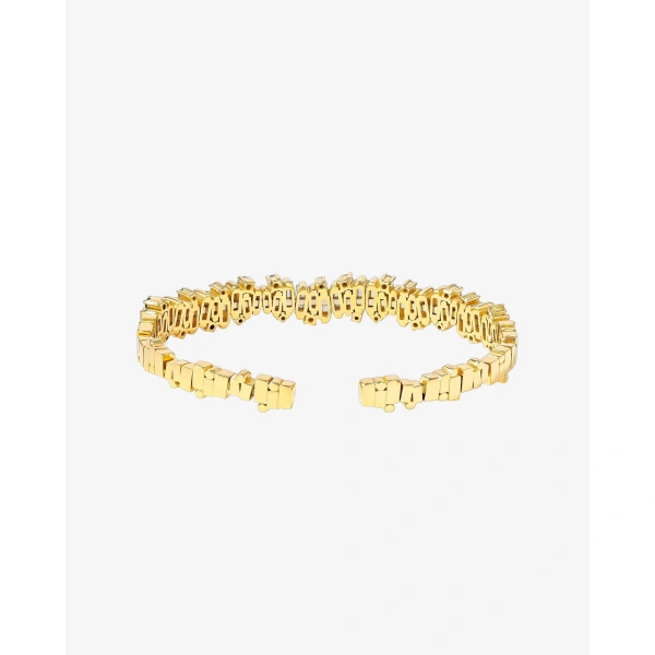 Suzanne Kalan Shimmer Audrey Diamond Bangle in 18K Yellow Gold, Ref. AKB412-YGX | Fine Bracelets | Coveti