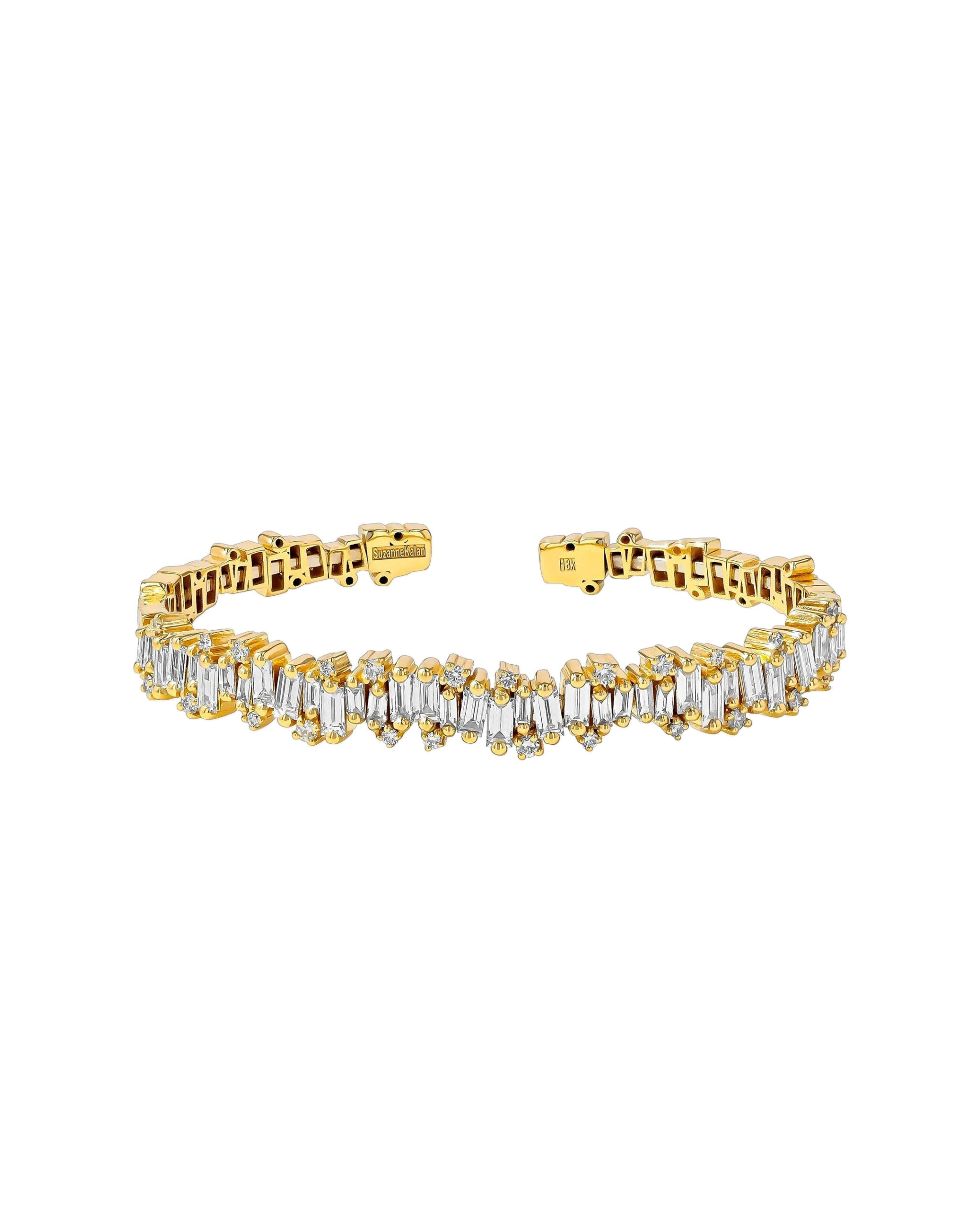 Suzanne Kalan Shimmer Audrey Diamond Bangle in 18K Yellow Gold, Ref. AKB412-YGXX Suzanne Kalan Shimmer Audrey Diamond Bangle in 18K Yellow Gold, Ref. AKB412-YGXX | Fine Bracelets | Coveti