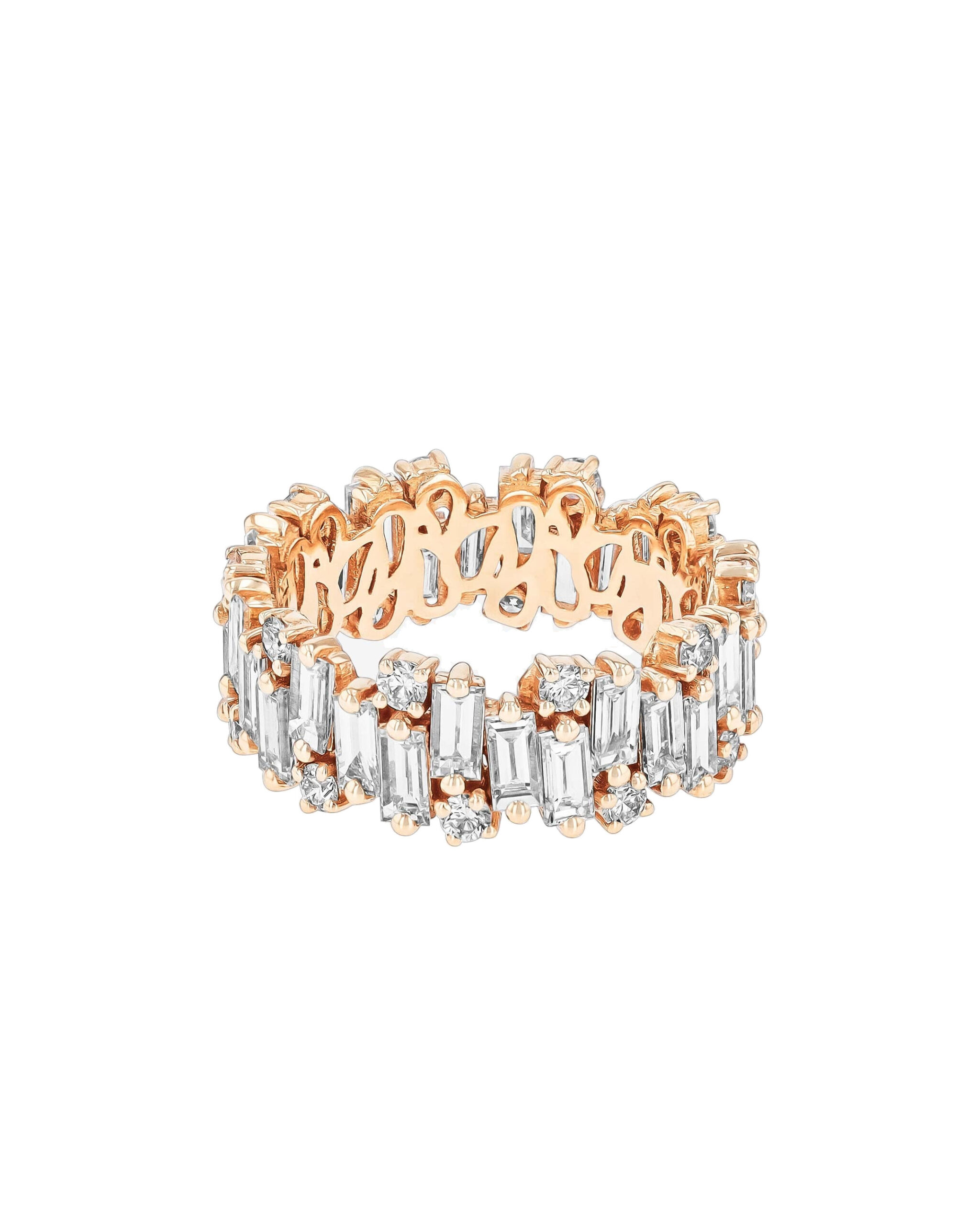 Suzanne Kalan Shimmer Audrey Eternity Band in 18K Rose Gold Suzanne Kalan Shimmer Audrey Eternity Band in 18K Rose Gold | Fine Rings | Coveti