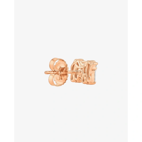 Suzanne Kalan Shimmer Diamond Studs in 18K Rose Gold | Fine Earrings | Coveti