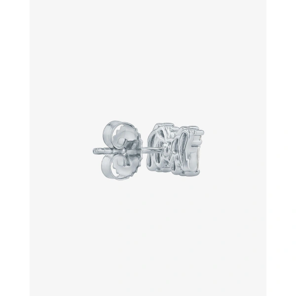 Suzanne Kalan Shimmer Diamond Studs in 18K White Gold | Fine Earrings | Coveti