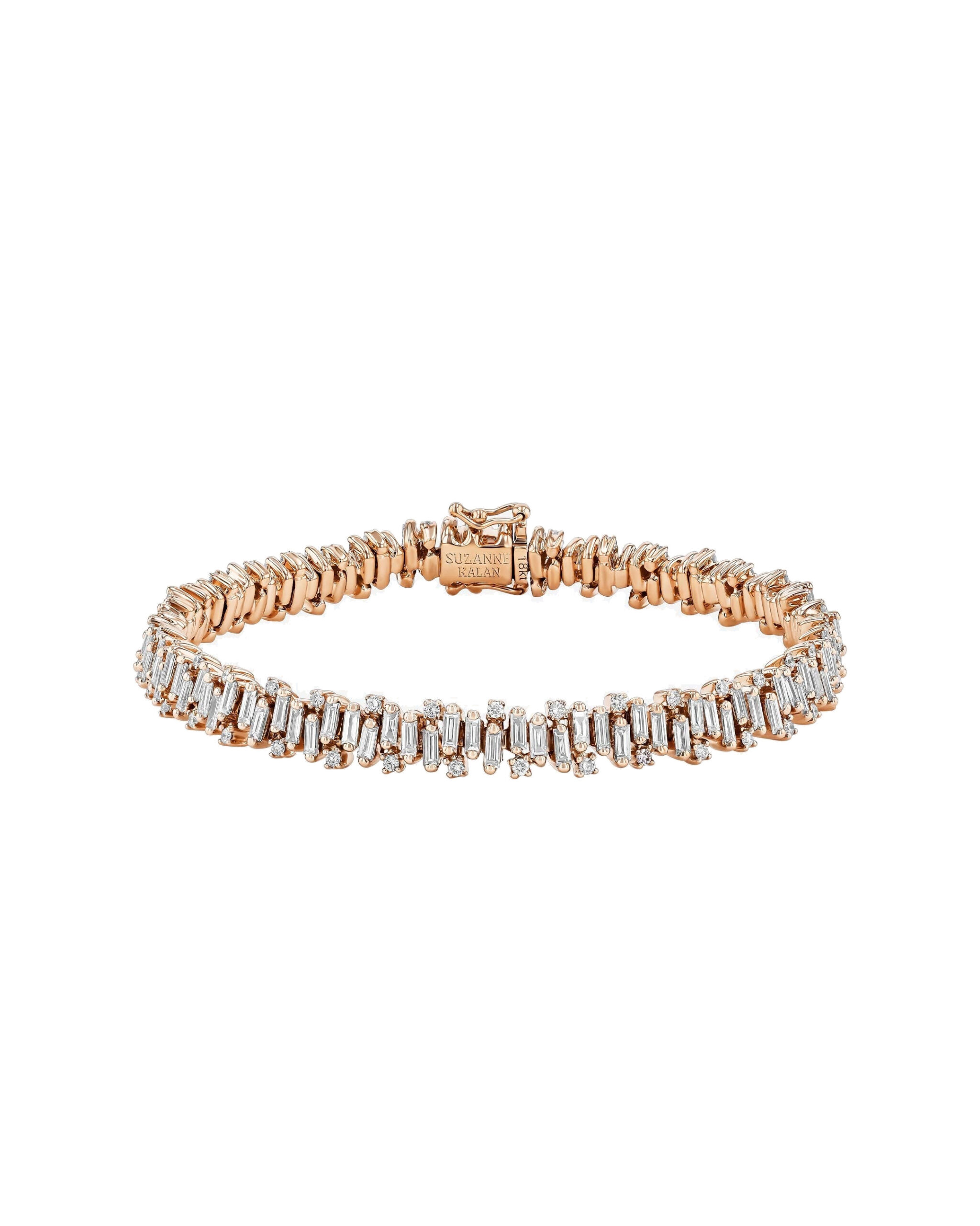 Suzanne Kalan Shimmer Diamond Tennis Bracelet in 18K Rose Gold Suzanne Kalan Shimmer Diamond Tennis Bracelet in 18K Rose Gold | Fine Bracelets | Coveti