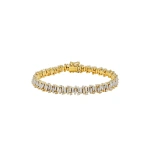Suzanne Kalan Shimmer Tennis Bracelet in 18K Yellow Gold | Fine Bracelets | Coveti