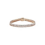 Suzanne Kalan Short Stack Tennis Bracelet in 18K Rose Gold | Fine Bracelets | Coveti