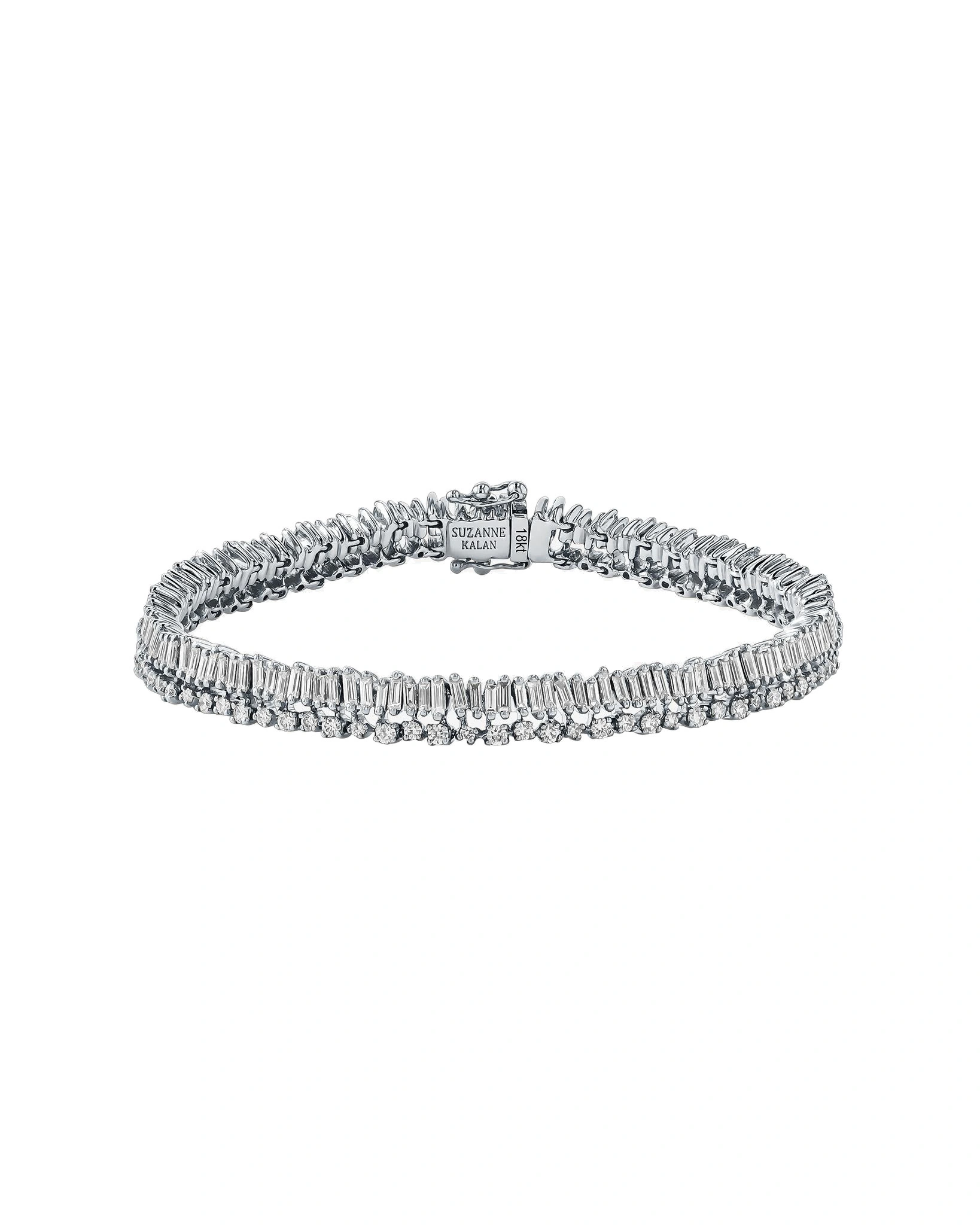Suzanne Kalan Short Stack Tennis Bracelet in 18K White Gold Suzanne Kalan Short Stack Tennis Bracelet in 18K White Gold | Fine Bracelets | Coveti