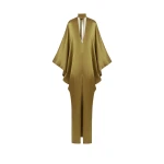 Taller Marmo 1910 Satin Kaftan in Antique Bronze | Dresses | Coveti
