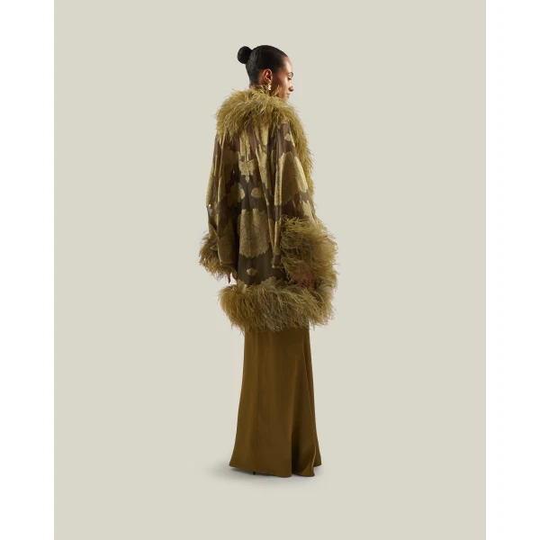 Taller Marmo 1920 Gown in Antique Bronze | Evening Gowns | Coveti