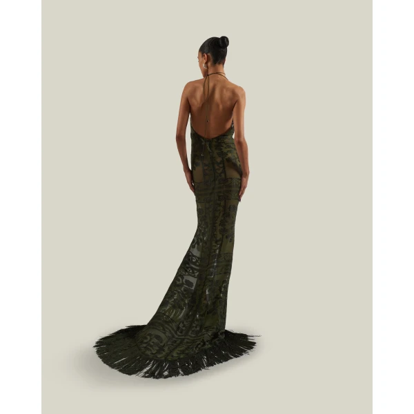 Taller Marmo 1926 Gown in Juniper | Evening Gowns | Coveti