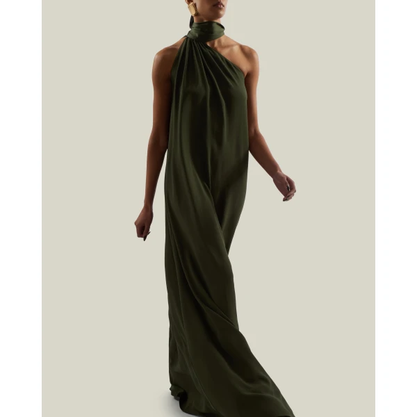 Taller Marmo Astor Dress in Juniper | Maxi Dresses | Coveti
