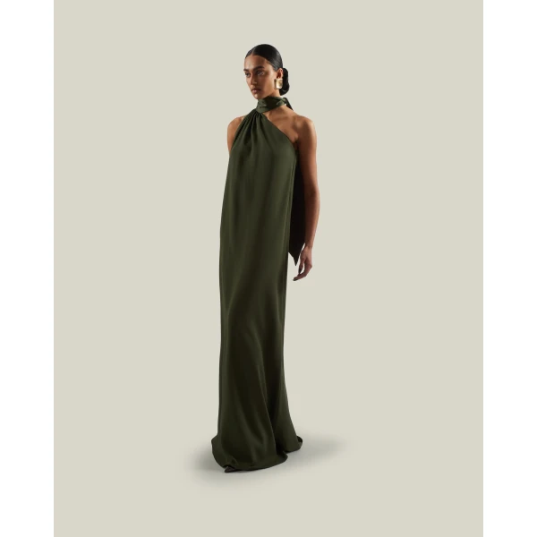 Taller Marmo Astor Dress in Juniper | Maxi Dresses | Coveti