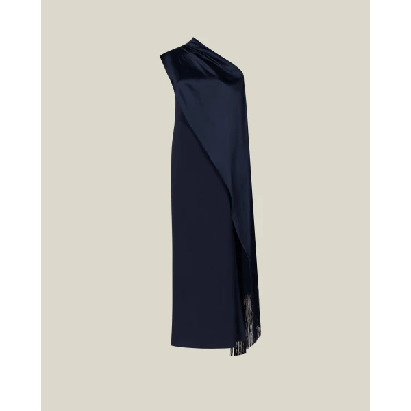 Taller Marmo Berenson Dress in Midnight Blue | Maxi Dresses | Coveti