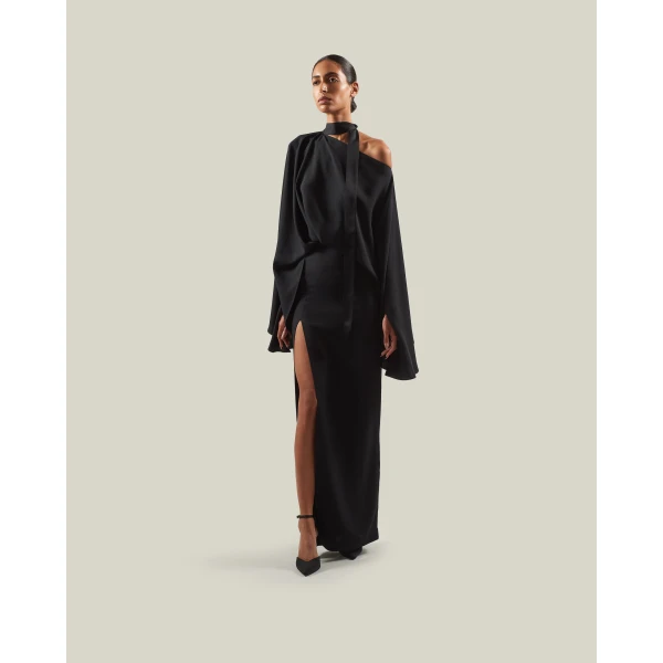 Taller Marmo Brooks Dress in Black | Maxi Dresses | Coveti