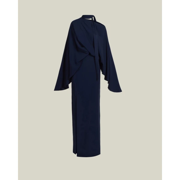 Taller Marmo Brooks Dress in Midnight Blue | Maxi Dresses | Coveti