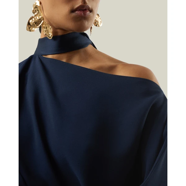 Taller Marmo Brooks Dress in Midnight Blue | Maxi Dresses | Coveti
