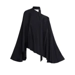 Taller Marmo Brooks Satin Blouse in Midnight Blue | Blouse | Coveti