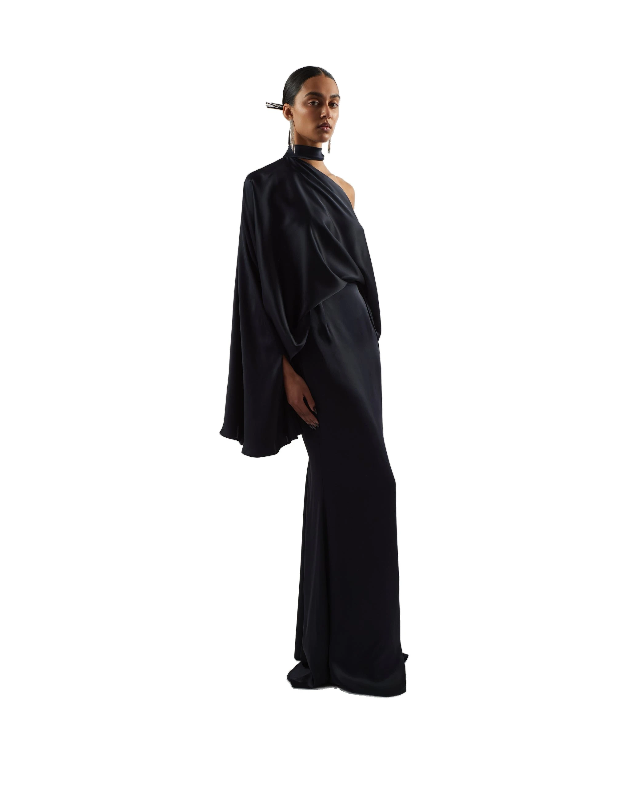 Taller Marmo Brooks Satin Blouse in Midnight Blue Taller Marmo Brooks Satin Blouse in Midnight Blue | Blouse | Coveti
