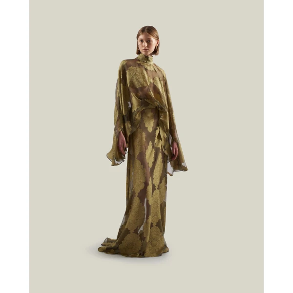 Taller Marmo Chimera Gown in Antique Bronze | Evening Gowns | Coveti
