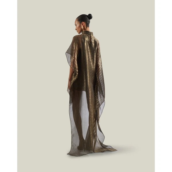 Taller Marmo Dallas Kaftan in Antique Gold | kaftan | Coveti