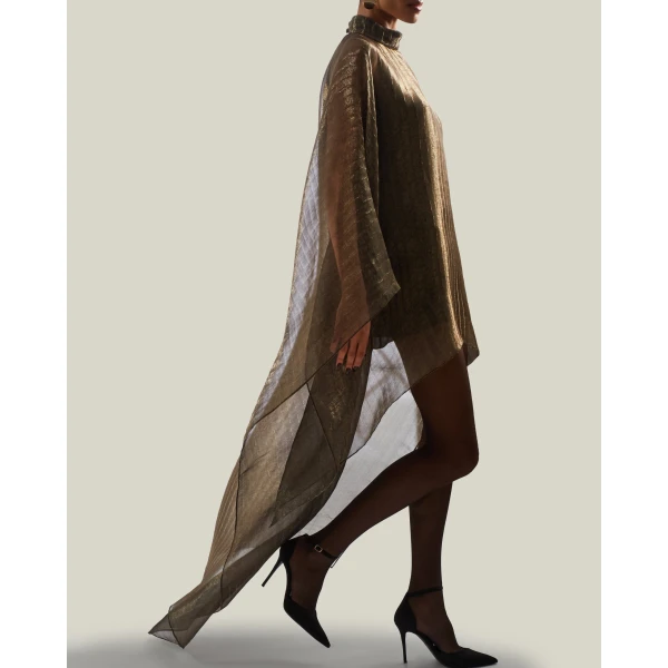 Taller Marmo Dallas Kaftan in Antique Gold | kaftan | Coveti