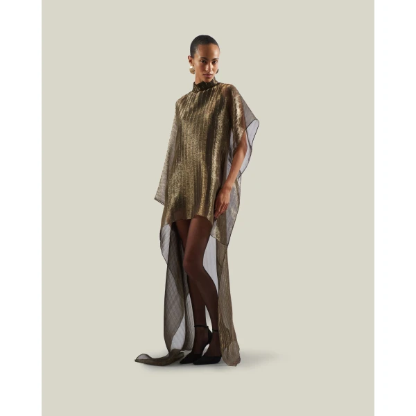 Taller Marmo Dallas Kaftan in Antique Gold | kaftan | Coveti