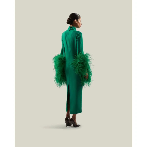 Taller Marmo Del Rio Dress in Emerald Green | Maxi Dresses | Coveti