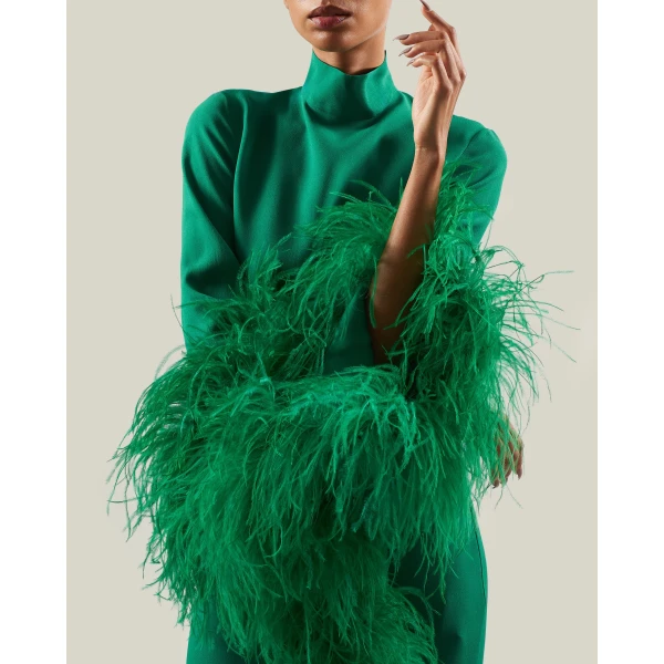 Taller Marmo Del Rio Dress in Emerald Green | Maxi Dresses | Coveti